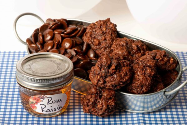 Chewy Chocolate Rum Raisin Cookie