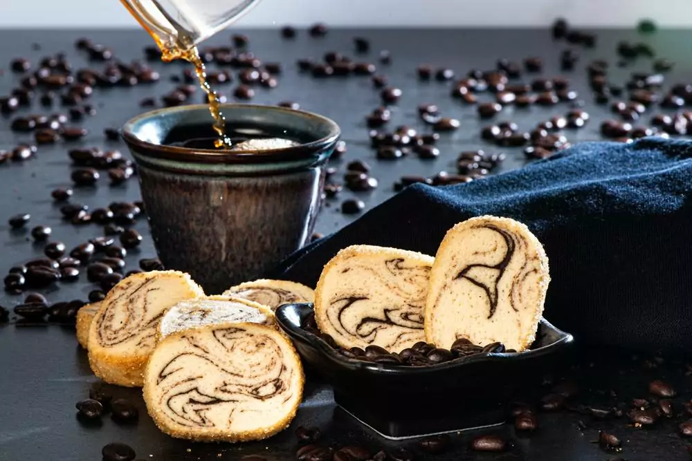 Kahlúa Coffee Swirl Cookies