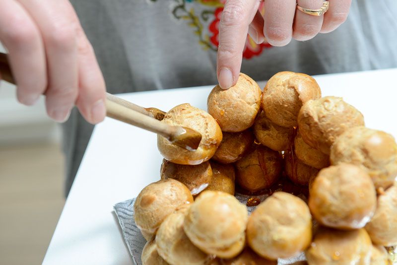 The 3rd layer of choux.