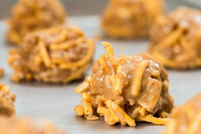 Coconut Peanut Butter Haystacks, The Finer Cookie.