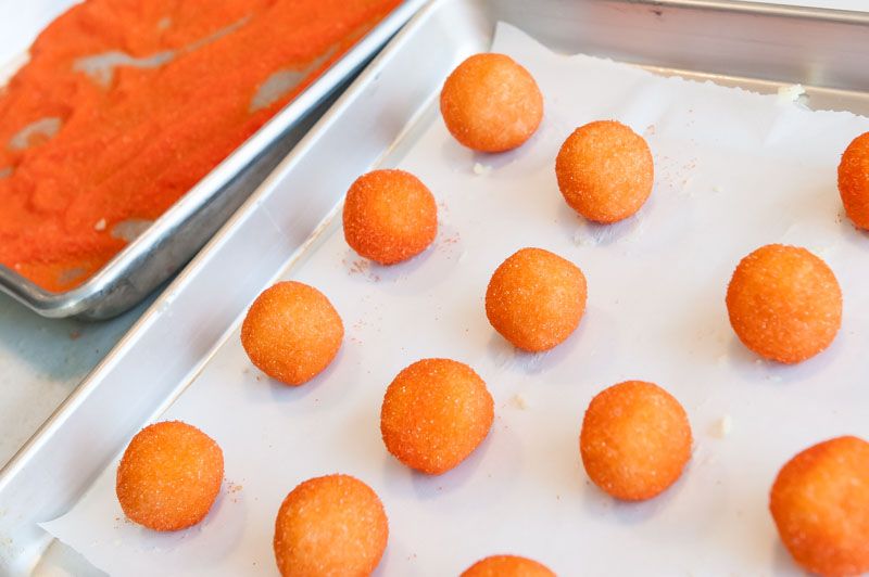 Orange Truffles with the sugar coating.