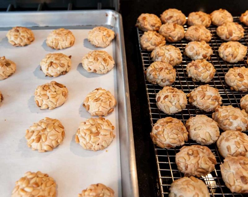 Baked Panellets de Pinyons.