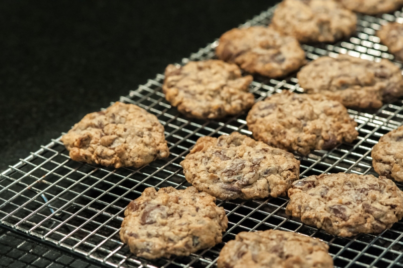 Cooling on the rack and disappearing one by one.