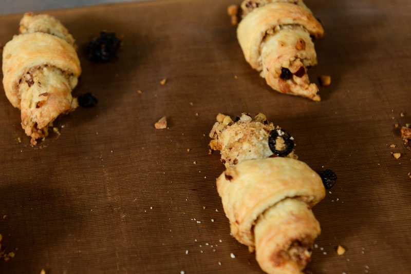 Rugelach baked and warm.
