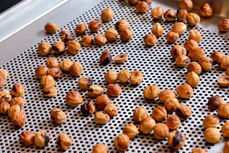 Toasted whole hazelnuts. So delicious when they’re dry.
