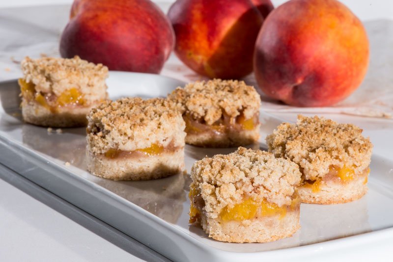 Peach Crumble Bars, The Finer Cookie.