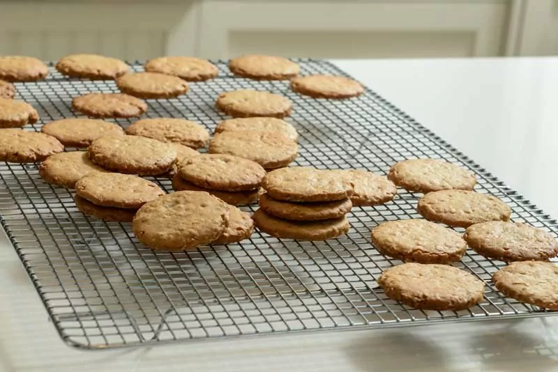 Baked Peanut Butter Cookies.