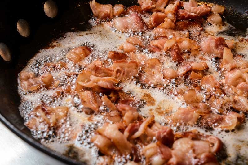 Cook the bacon for extra doggy love.