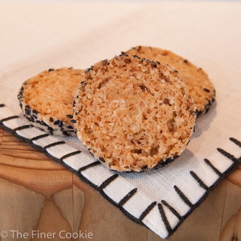 Sesame Coconut Shortbreads, The Finer Cookie.