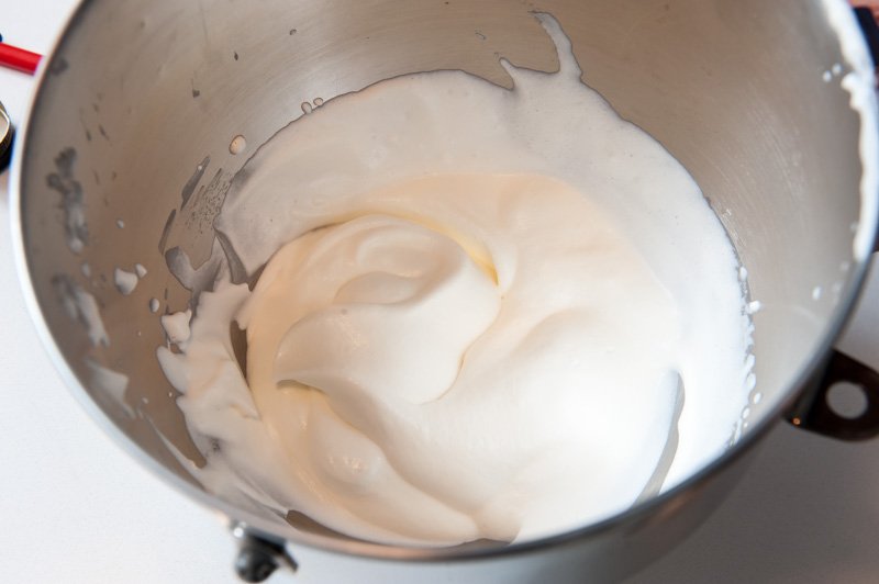 Soft, billowy whipped cream.