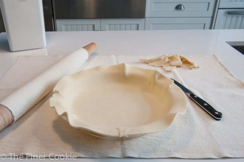 Set the pastry into the plate.