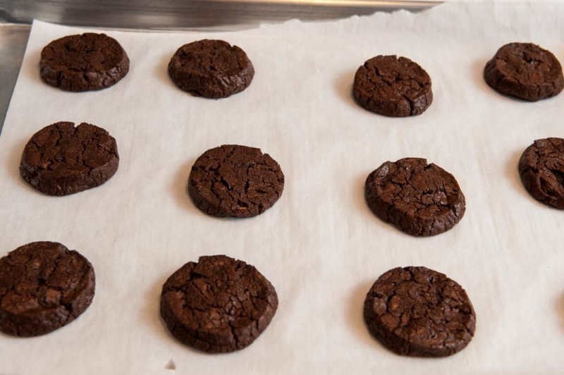 Holy Mole Cookies baked and ready for the cooling rack.