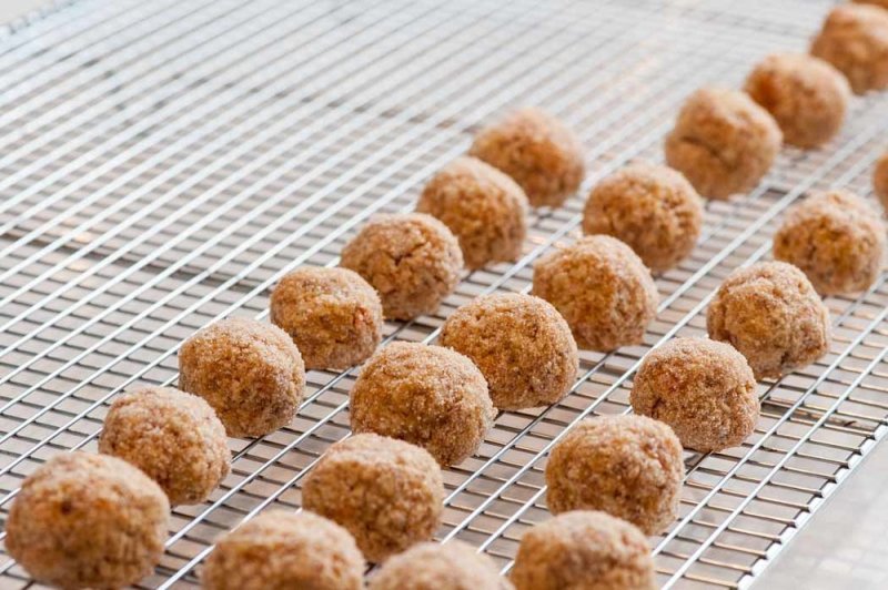 Baked Golden Sweet Potato Panellets.