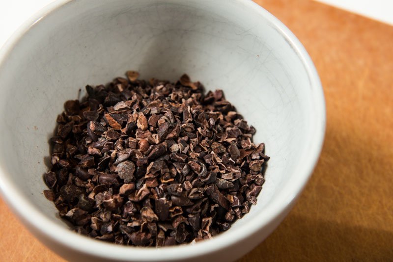 Cocoa Nibs add wonderful crunch.
