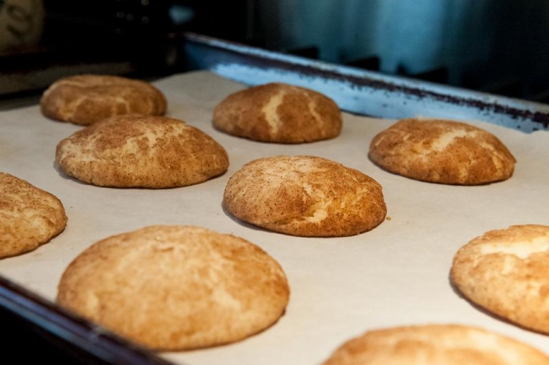 Snickerdoodles just out of the oven.