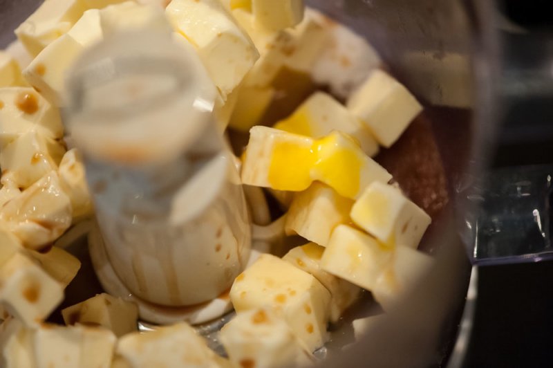 Butter, egg yolk and vanilla.