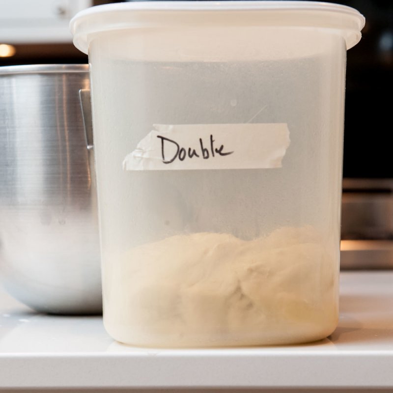 The dough in its rising container. You’ve seen this before.
