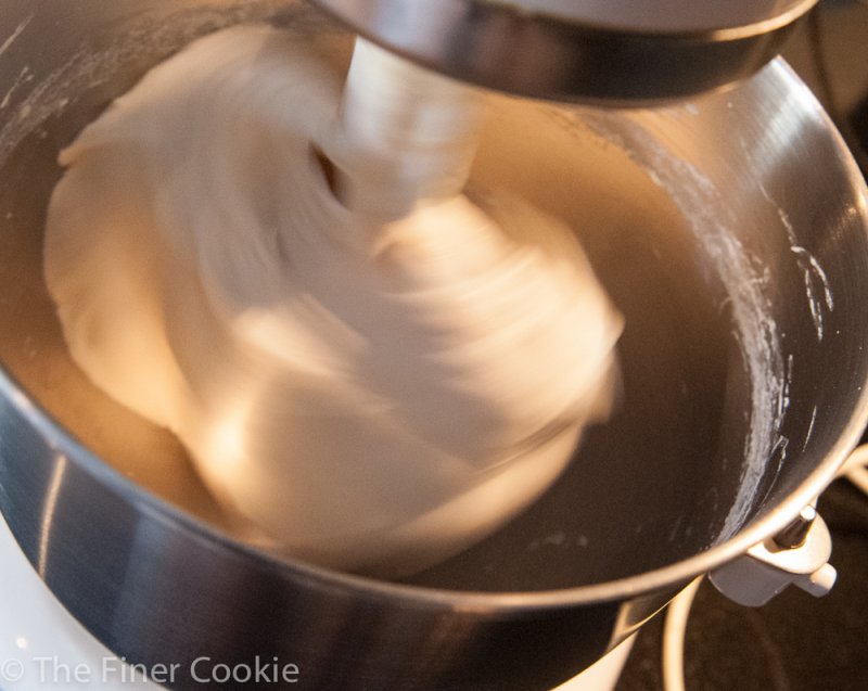 Cake batter turned to bread dough. Sorry for the blurry image, but I was too lazy to get the flash.