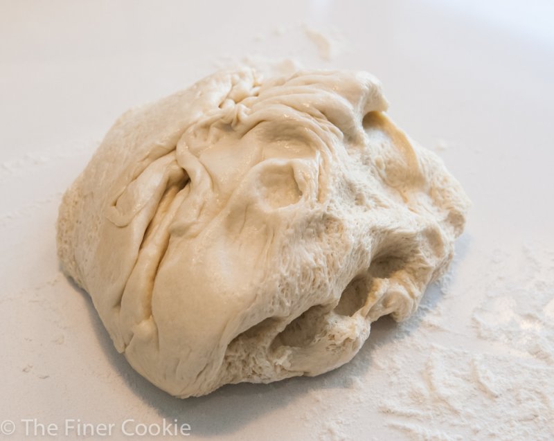 Cold pita bread dough.