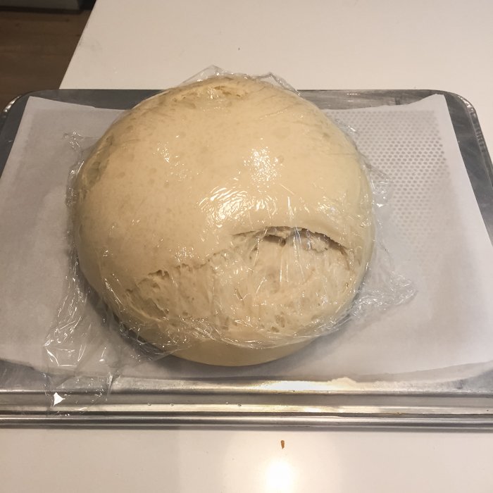 Allow the beer bread to rise.