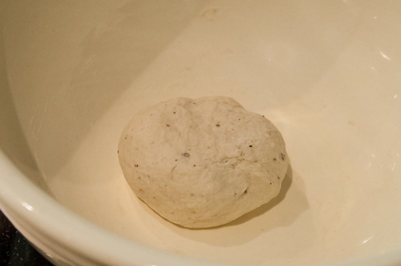 The dough after 10 minutes of kneading.
