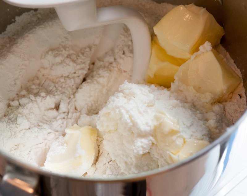 The flour, ricotta and soft, soft butter.