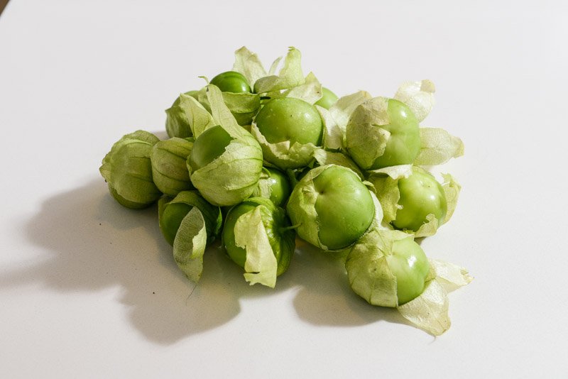 Fresh tomatillos are best for these tarts. Still in their husks.