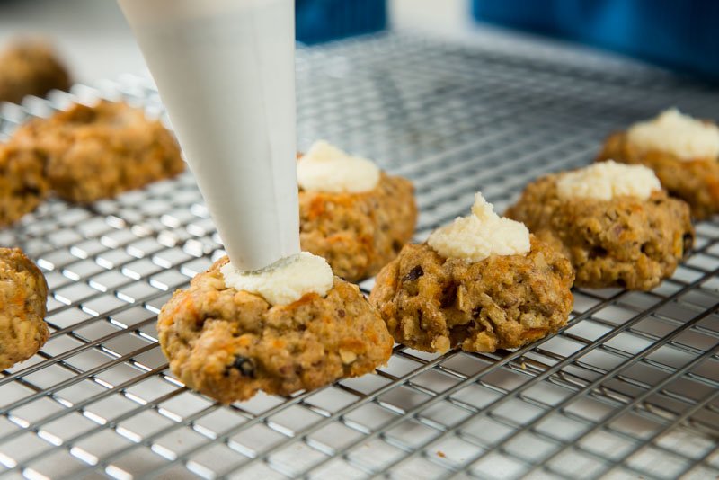 Fill the cookie with delicious cream cheese filling.