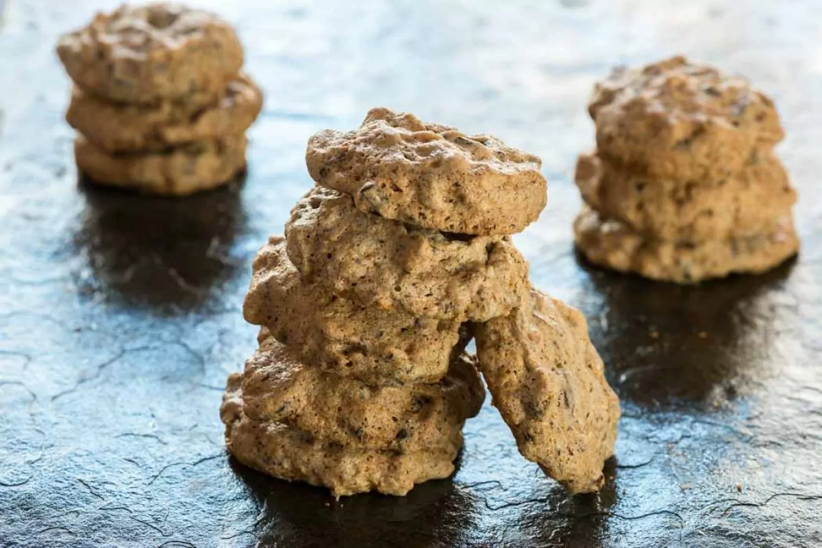 Hazelnut Chocolate Meringue Cookies (Brutti Ma Buoni) (GF)