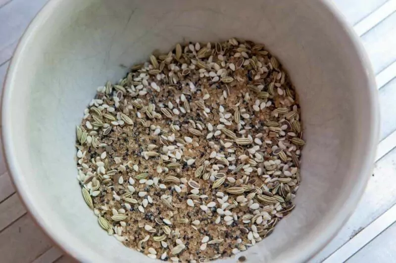 The seed mixture.