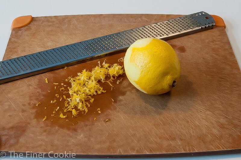 Grated Lemon zest…beautiful.