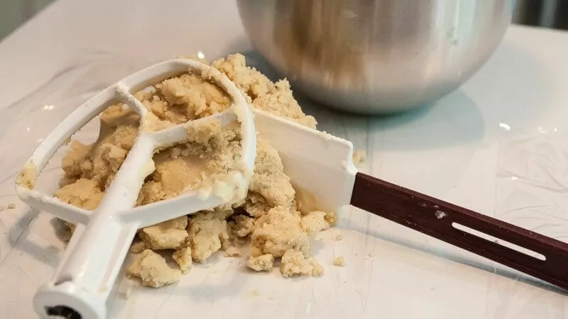 Unformed cookie dough.