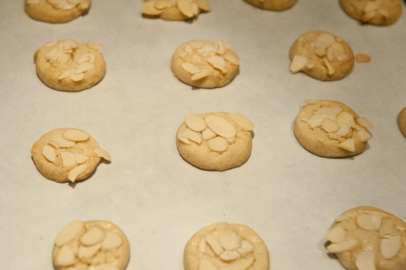 Baked cookies before I set them under the broiler for just a few minutes