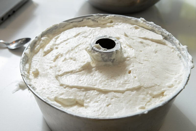 Batter filling the pan properly