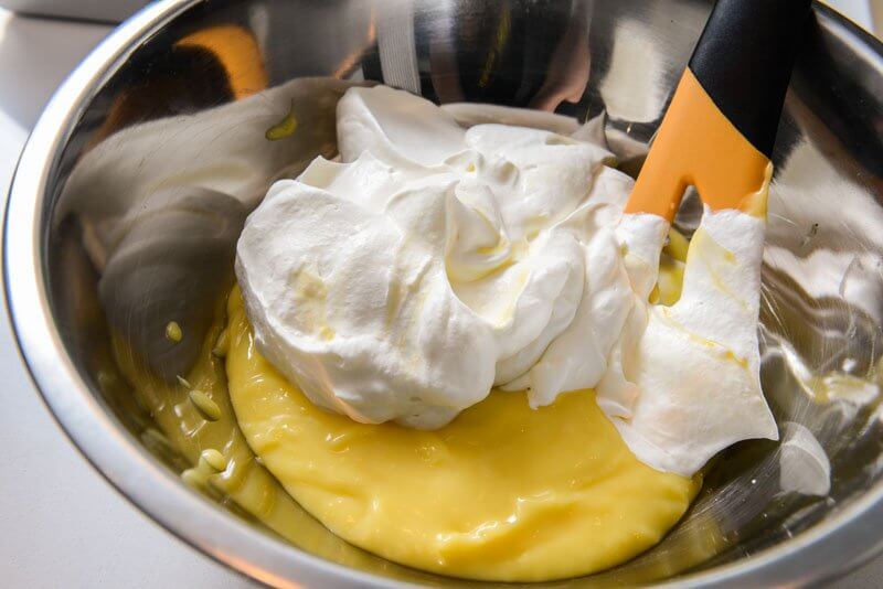 Lemon Mousse and Whipped Cream