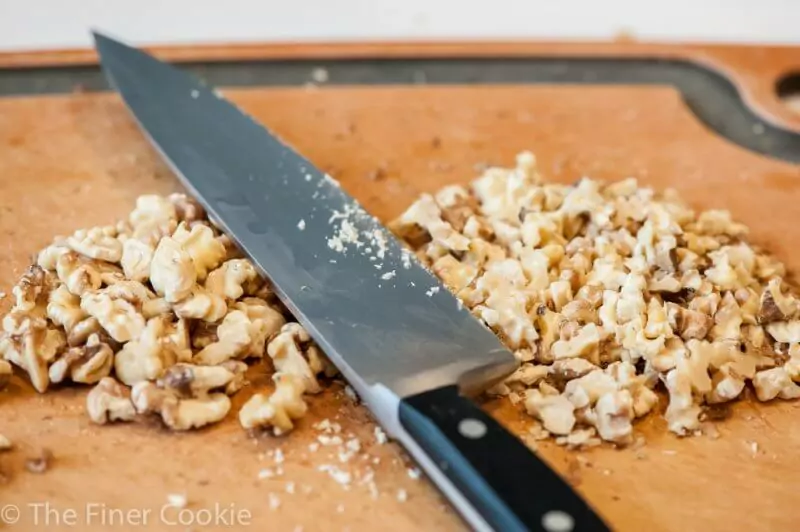 Chopped walnuts.