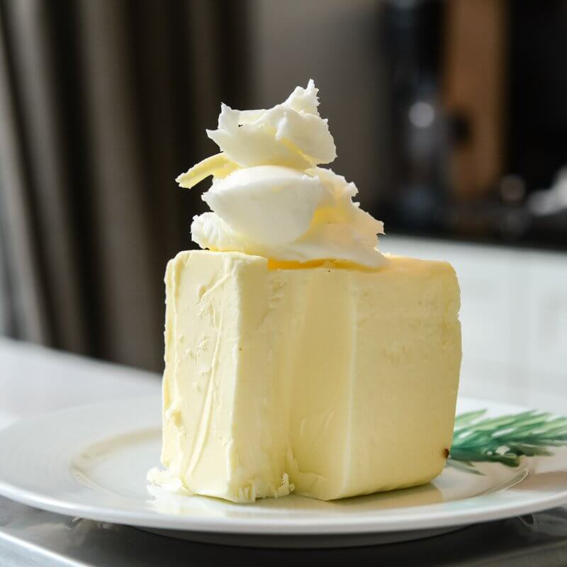 Butter for the pastry so I filled in with a couple ounces of shortening.