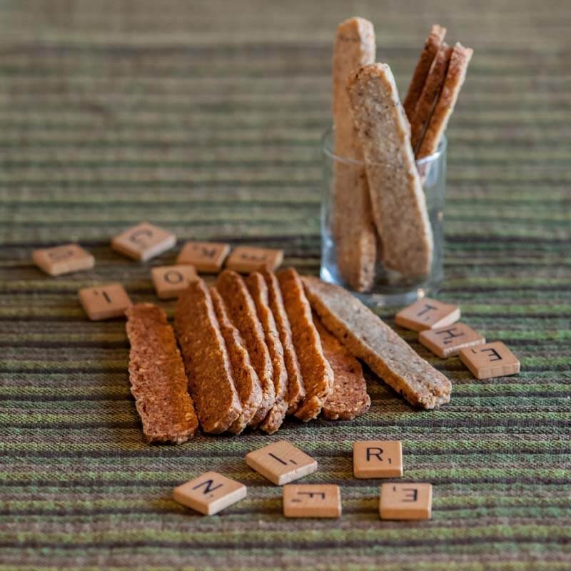 Hazelnut Lime Sticks are perfect to serve when playing board games.