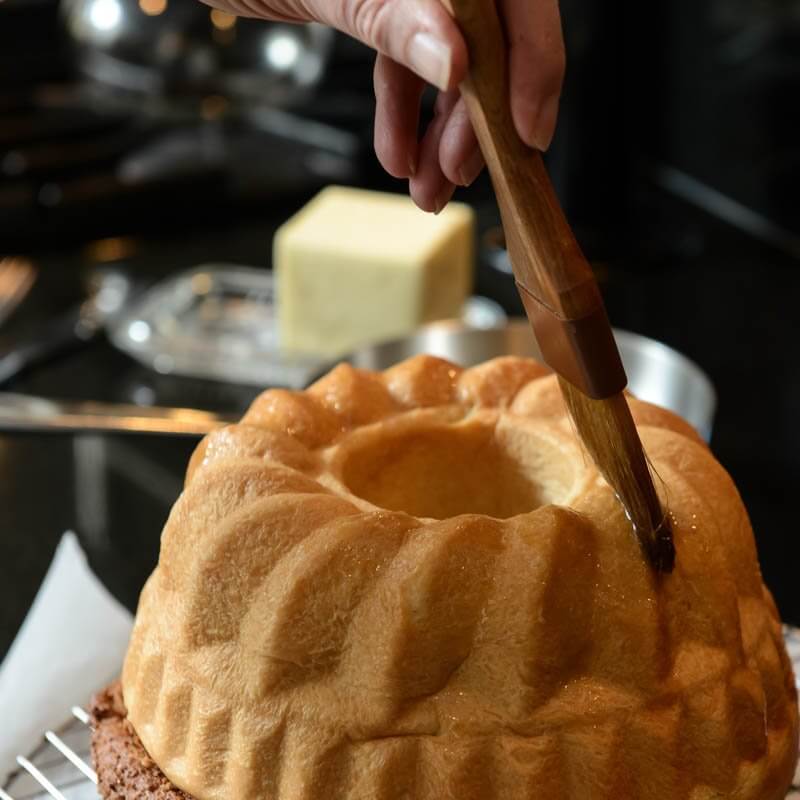 Buttering the Babka.