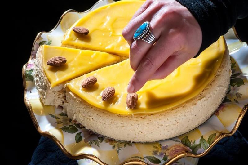 Almond Lemon Cheesecake, The Finer Cookie.