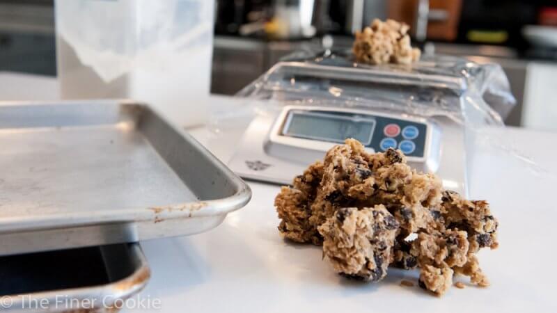 Only some of the cold cookie dough on the counter.