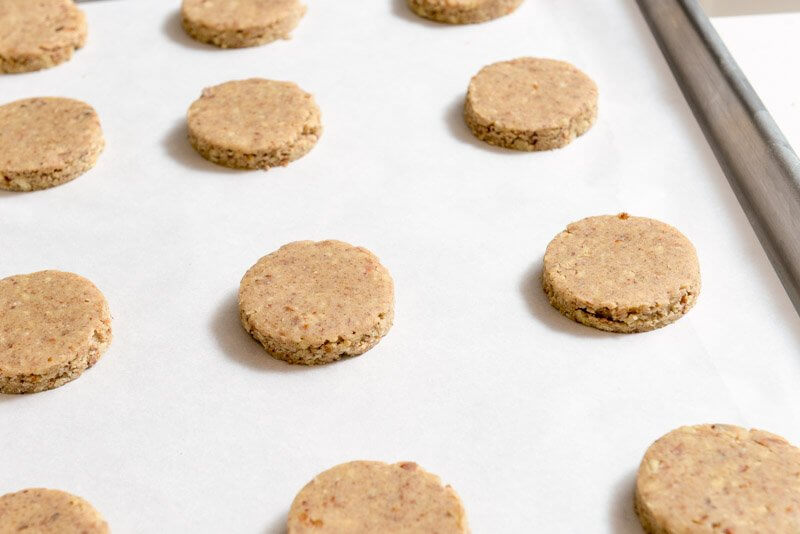 Ready to bake the pecan sandies.