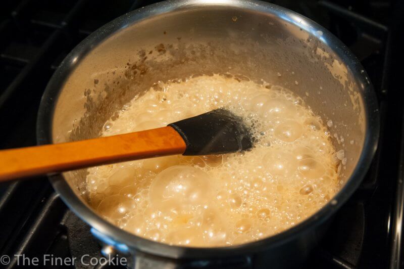 Making the caramel. Love this stage.