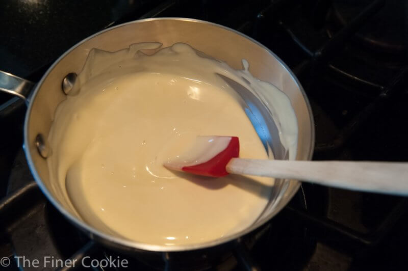 The white chocolate before it’s melted.