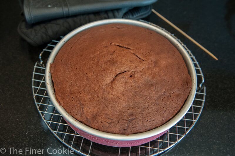 Before baking. I think this looks as delicious as the ganache.