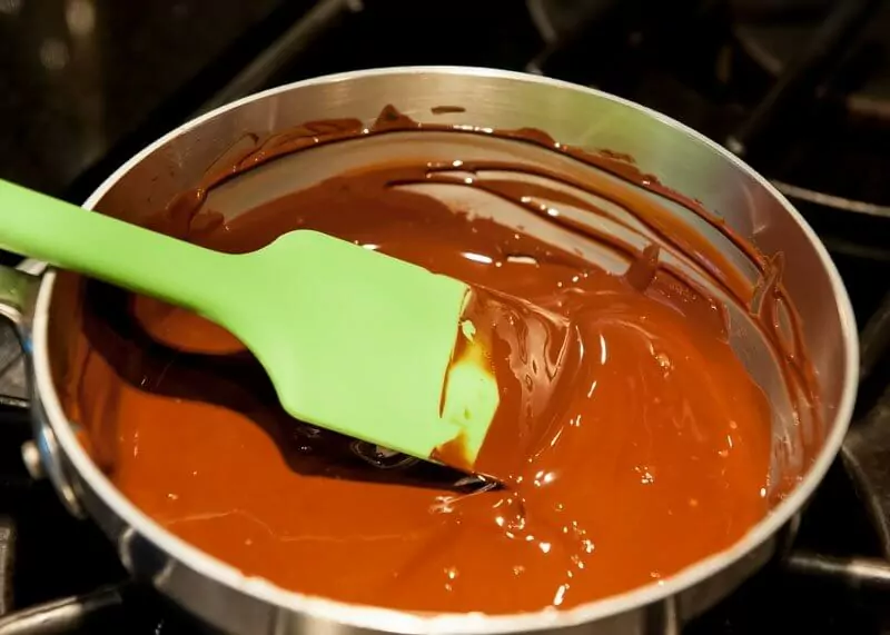 Melting the chocolate. You’ve seen this picture 1000 times before.