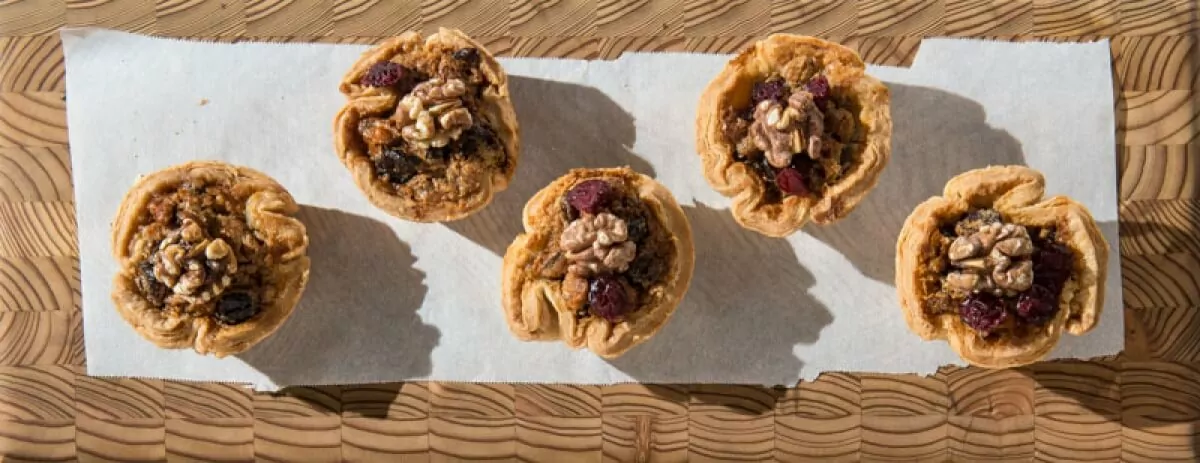 Hungarian Raisin Cranberry Walnut Tartlets