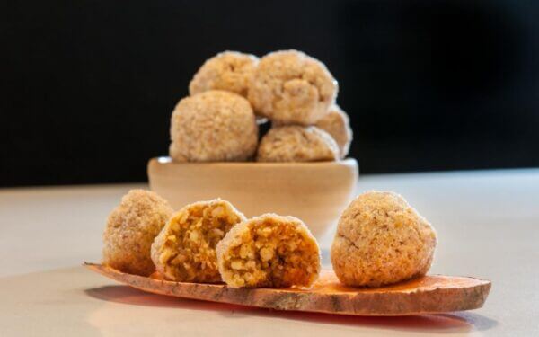 Sweet Potato Panellets with Cardamom - Gluten Free