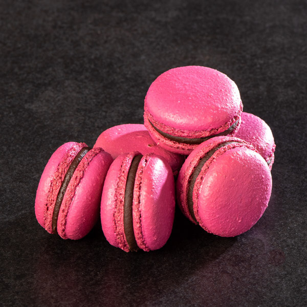 macaron chocolat-framboise