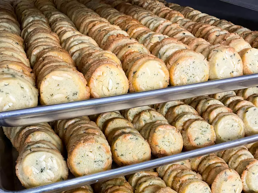 Trays of Lemon Cookies